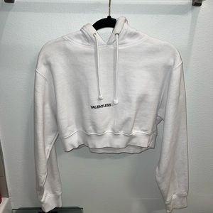Talentless cropped hoodie